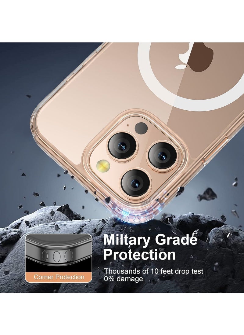 ELTRAZONE Strong Magnetic Clear Case for iPhone 16 Pro Max [Compatible with MagSafe] | Grade Drop Tested | Shockproof Protective Slim Thin iPhone 16 Pro Max Cover 6.9 Inch | Crystal Clear, Scratch-Resistant Case for Maximum Protection - Image 5
