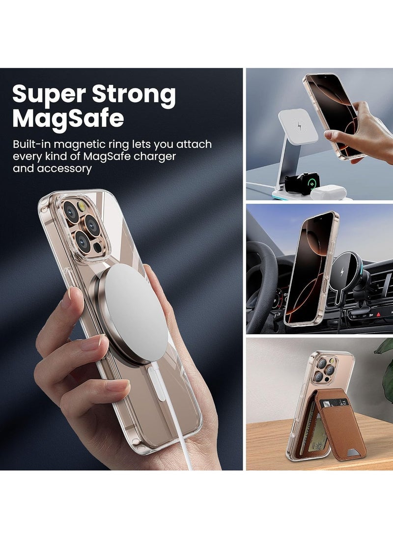 ELTRAZONE Strong Magnetic Clear Case for iPhone 16 Pro Max [Compatible with MagSafe] | Grade Drop Tested | Shockproof Protective Slim Thin iPhone 16 Pro Max Cover 6.9 Inch | Crystal Clear, Scratch-Resistant Case for Maximum Protection - Image 3