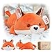 Mewaii Cute Fox Plush Pillow Kawaii Plushies Red Fox Stuffed Animals Squishy Plushies Cuddle Foxes Plush Pillow for Kids Girls 13 Inch - Image 3