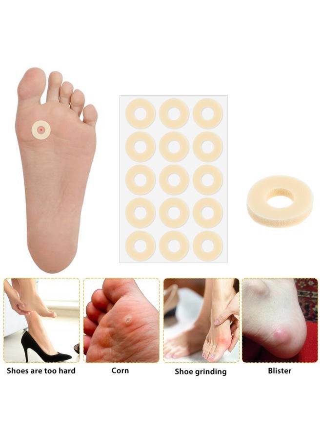 Tyqour 120pcs Corn Pads For Feet 4 Model Corn Cushions For Toes Latex Foam Corn Removers For Feet Self Adhesive Toe Cushions Anti Friction For Men Women Foot Care - Image 2