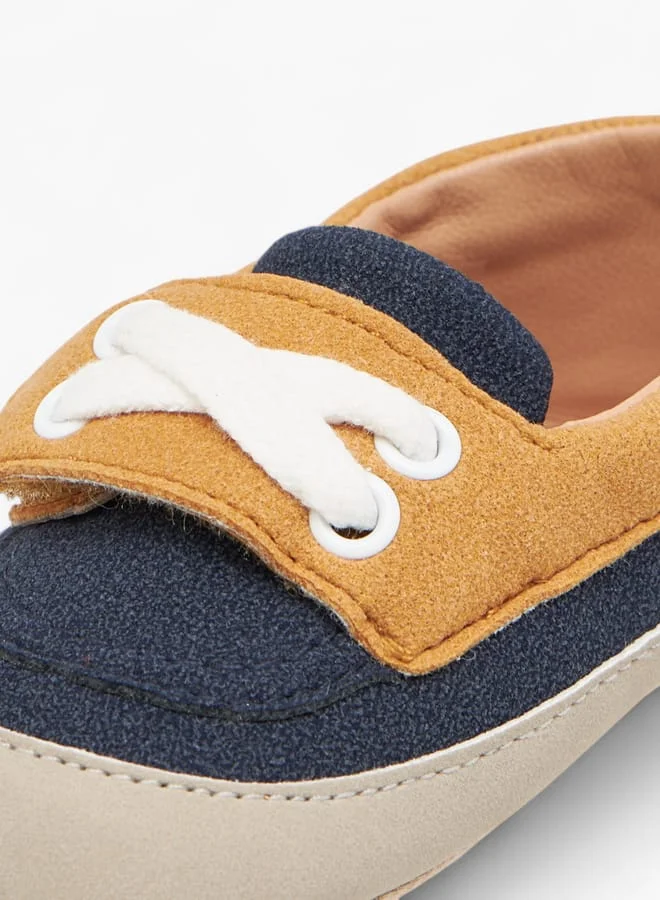 Barefeet Boys Colourblock Booties with Hook and Loop Closure