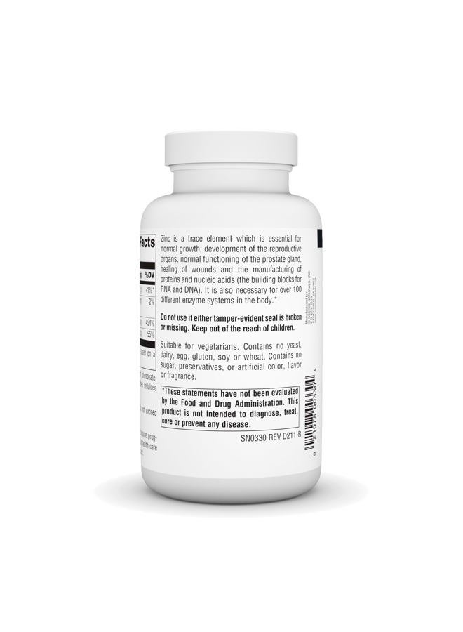Source Naturals Zinc, Amino Acid Chelate - Dietary Supplement - 250 Tablets - Image 3