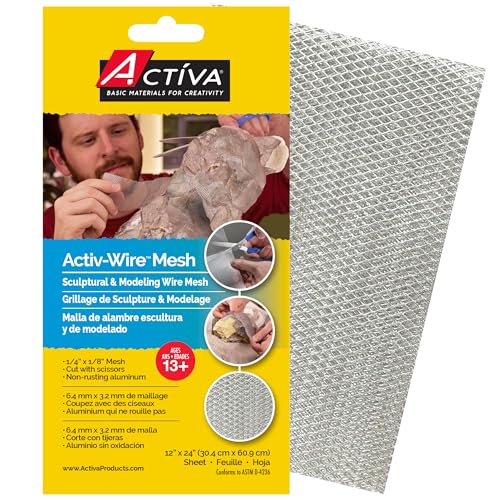 Activa Activ-Wire Large Weave Mesh Sheet, 12-in x 24-in | Oven-Safe & Perfect for Sculptural Support, Arts & Crafts - Image 1
