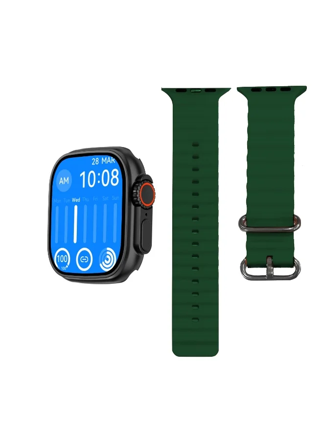 سلازنجر Slazenger Unisex Movement Watch, SMART Display and Silicone Strap - SL.9.2223.5.10, Green