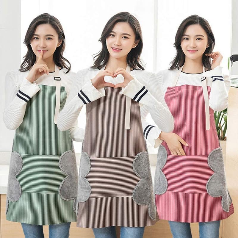 Gra8 Kitchen Apron Adjustable With Large Pocket Oxford Cloth Comfortable Breathable Durable Cooking Apron For Men Women Machine Washable 1Pcs Multicolor - Image 5