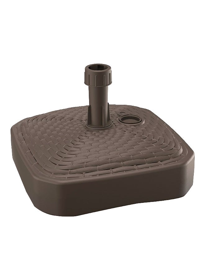 بروسبير بلاست قاعدة مظلة مربعة قوية ومتينة عالية الجودة بلون بني، بأبعاد 13 × 39 × 39 سم