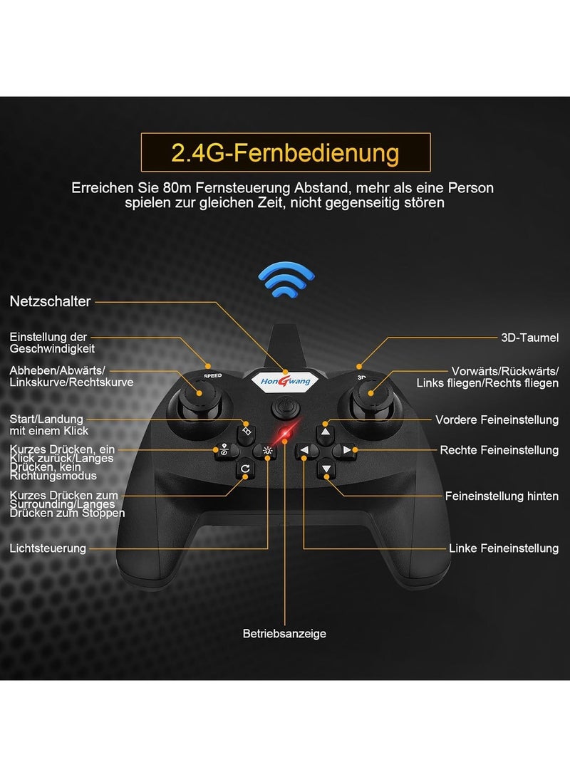 XIPH RC Airplane - 2.4GHz Remote Control Airplane (L0712 Quadcopter) - RTF for Beginners, Kids and Adults - Image 3