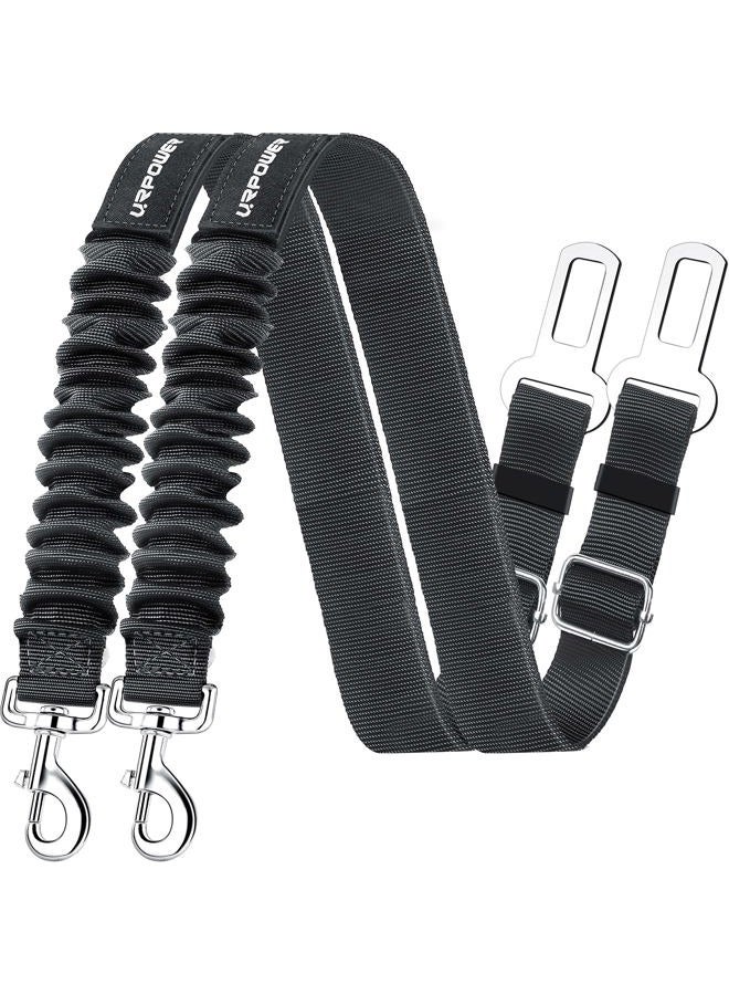 URPOWER Upgraded Dog Seat Belt 2 Pack Dog Car Seatbelts Adjustable Pet Seat Belt for Vehicle Nylon Pet Safety Seat Belts Heavy Duty & Elastic & Durable Car Seat Belt for Dogs, Cats and Pets - Image 1