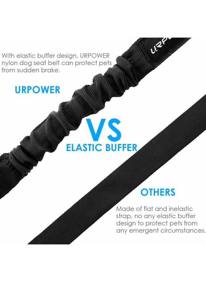 URPOWER Upgraded Dog Seat Belt 2 Pack Dog Car Seatbelts Adjustable Pet Seat Belt for Vehicle Nylon Pet Safety Seat Belts Heavy Duty & Elastic & Durable Car Seat Belt for Dogs, Cats and Pets - Image 4
