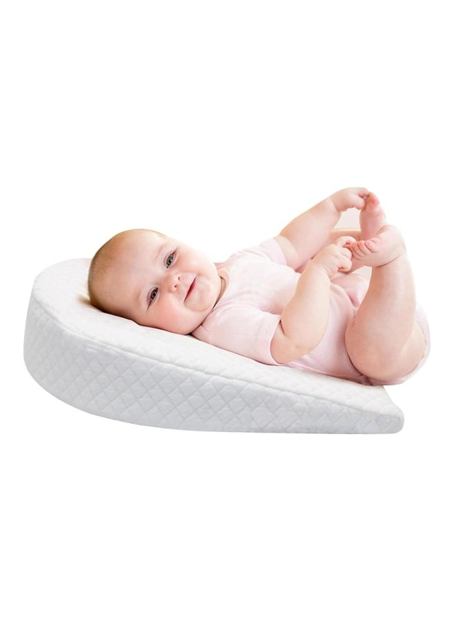 DMG TECH Baby Soft Round Crib Wedge Pillow With Washable Cover  - Image 1