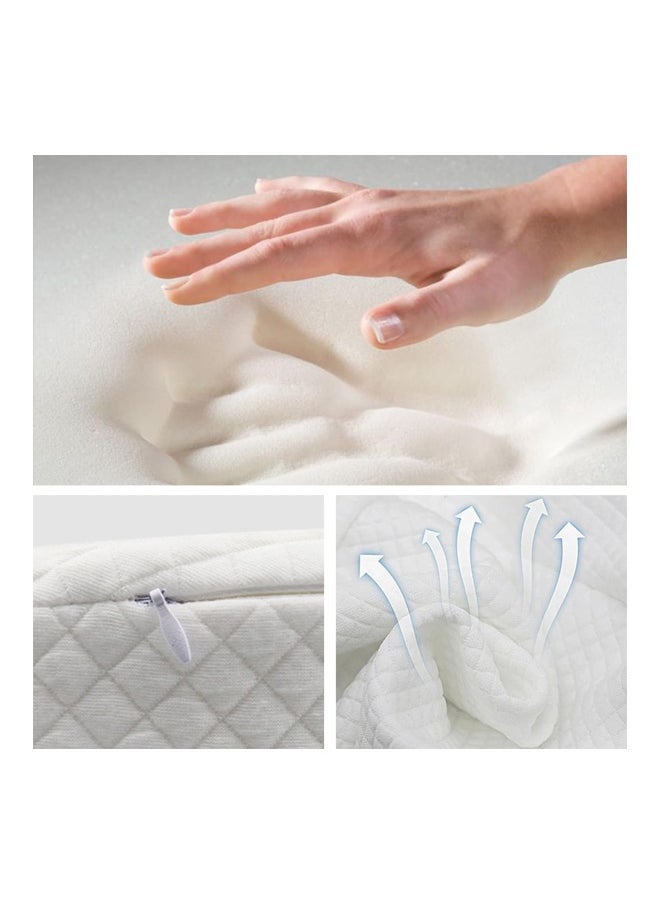DMG TECH Baby Soft Round Crib Wedge Pillow With Washable Cover  - Image 2
