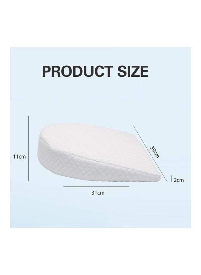 Baby Soft Round Crib Wedge Pillow With Washable Cover