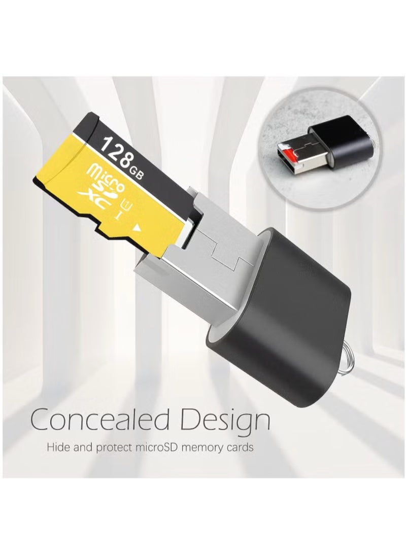 SD card reader and USB adapter for camera memory cards, compact TF card reader for PC and laptop - Image 5