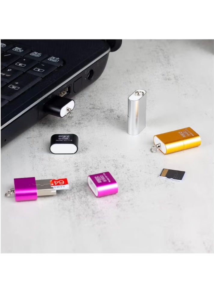 SD card reader and USB adapter for camera memory cards, compact TF card reader for PC and laptop - Image 4