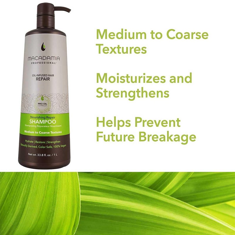 Macadamia Professional Nourishing Repair Shampoo 33.8oz Macadamia Professional Macadamia Oil and Argan Oil for Hydration, Shine, and Color Protection - Image 3