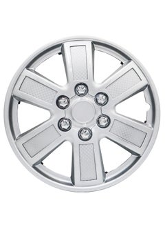 EMTC Pack of 4 EM-3143 Taiwan Wheel Cover | 13" Inch | Silver Universal Nested Style  - Image 2