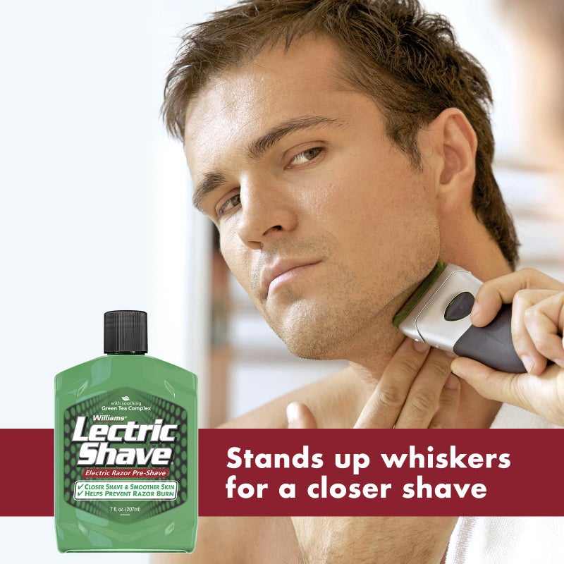 Williams Lectric Shave, Electric Razor Pre-Shave, 7 Ounce - Image 3