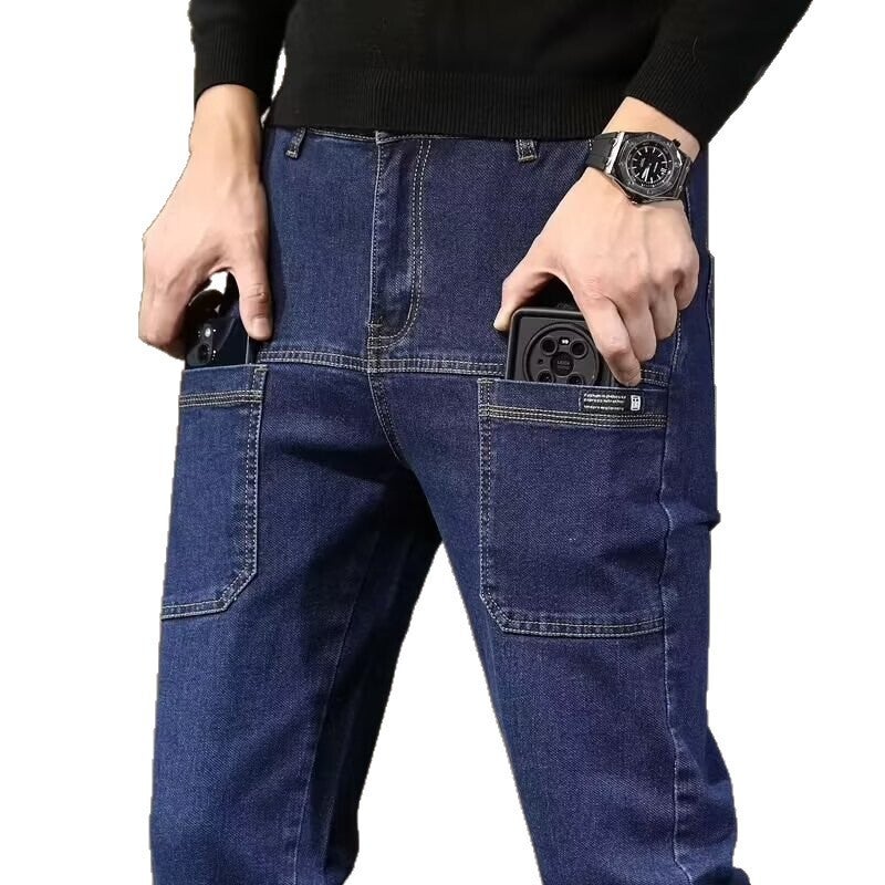 Unisex Casual Daily Denim Jeans - Image 4