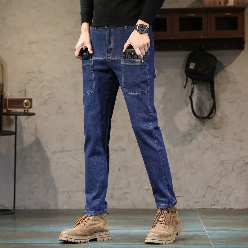 Unisex Casual Daily Denim Jeans - Image 2