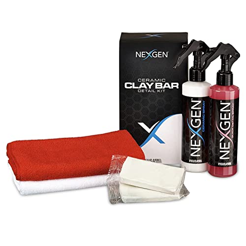 Nexgen Premium Ceramic Clay Bar Kit – 5 Piece Professional-Grade Car Cleaning Kit with Ceramic Spray & Quick Detailer – On-The-Go Car Detailing – Ideal for Cars, Trucks, Boats & More - Image 1
