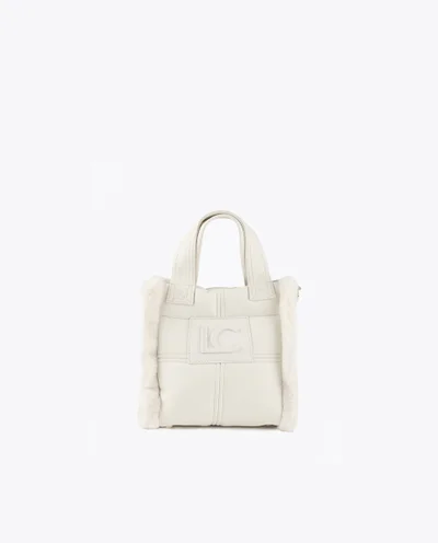 Lola Casademunt Faux leather and faux fur crossbody bag