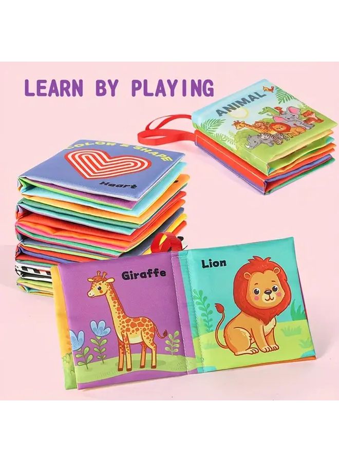 كتاب قماش تعليمي للألوان والفواكه مقاوم للتمزق قابل للغسل لتطوير الإدراك - Image 5