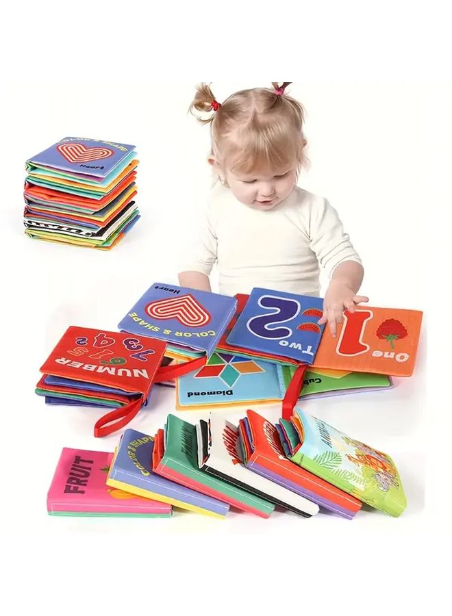 كتاب قماش تعليمي للألوان والفواكه مقاوم للتمزق قابل للغسل لتطوير الإدراك - Image 2