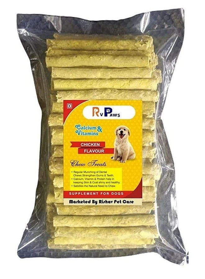 Generic Munchy Sticks For Dogs, Chicken Flavoured Chew Sticks (Yellow Colour) 1 Kg Pack  - Image 1