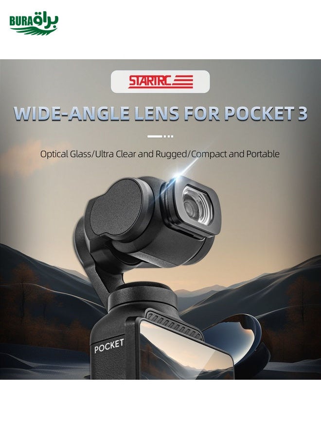 براق لمرشح عدسة DJI Osmo Pocket 3 Startrc بدون طيار (أسود)  - Image 2