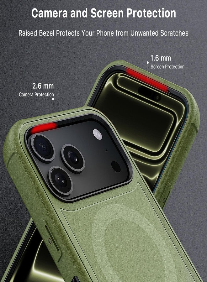 جراب M MYBAT PRO لهاتف iPhone 17 Pro Max مع مشبك حزام، جراب Maverick Series 17 Pro Max [متوافق مع Magsafe] مع واقي شاشة، مقاوم للصدمات، مع مسند قابل للدوران 360 درجة، حماية فائقة - Image 4