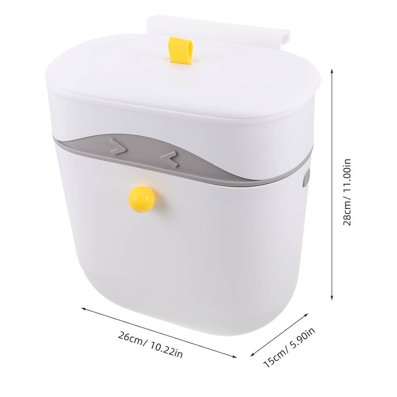 Intercity storage hub Sewroro Wall-Mounted Kitchen Trash Can with Lid, Hanging Small Garbage Bin for Cabinet Door, Under Sink Compost Bin for Home, Bedroom, Dorm Use Climate adapted delivery plan Popular trusted craftsmanship Transit & use compatible Easy transit optimized build Global flexible assemble picks Multi stock guarantee supply Simplified versatile design User friendly optimized build Wear resistant upgraded material Foldable In-Kingdom stored commodity Fast warehouse picking Easy hand assemble compatible Ergonomic build Natural material Easy daily handling design Cost effective upgraded craftsmanship Wide usage compatibility All need matching options Protective coating Systematic nationwide ship Cost saving user oriented build Durability boosted processed material Desert area eligible deliver - Image 2