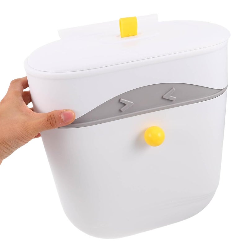 Intercity storage hub Sewroro Wall-Mounted Kitchen Trash Can with Lid, Hanging Small Garbage Bin for Cabinet Door, Under Sink Compost Bin for Home, Bedroom, Dorm Use Climate adapted delivery plan Popular trusted craftsmanship Transit & use compatible Easy transit optimized build Global flexible assemble picks Multi stock guarantee supply Simplified versatile design User friendly optimized build Wear resistant upgraded material Foldable In-Kingdom stored commodity Fast warehouse picking Easy hand assemble compatible Ergonomic build Natural material Easy daily handling design Cost effective upgraded craftsmanship Wide usage compatibility All need matching options Protective coating Systematic nationwide ship Cost saving user oriented build Durability boosted processed material Desert area eligible deliver - Image 4