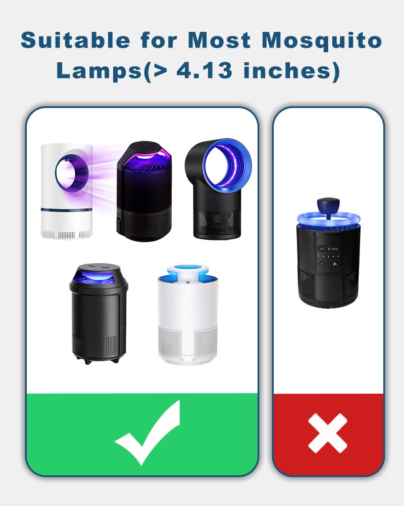 SHOOTING STAR 24 Pcs Refill Glue Boards 4.3 Inches Sticky Glue Pads for Katchy, Fenun, Dunaga, and Fvoai Zap H3 M3 Pro Indoor Insect Fly Mosquito Trap Bug Catcher Mosqusito Lamp - Image 2