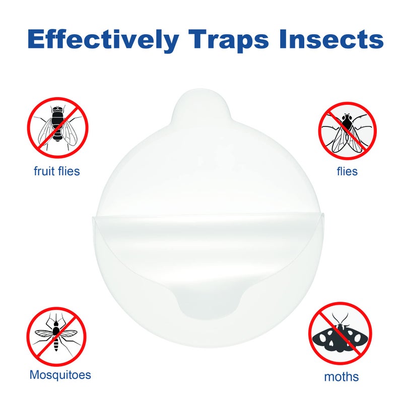 SHOOTING STAR 24 Pcs Refill Glue Boards 4.3 Inches Sticky Glue Pads for Katchy, Fenun, Dunaga, and Fvoai Zap H3 M3 Pro Indoor Insect Fly Mosquito Trap Bug Catcher Mosqusito Lamp - Image 4