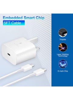 SP 45W Super Fast Charger 2.0 with Cable White For All Mobile Phones  - Image 2