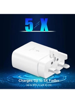 SP 45W Super Fast Charger 2.0 with Cable White For All Mobile Phones  - Image 4