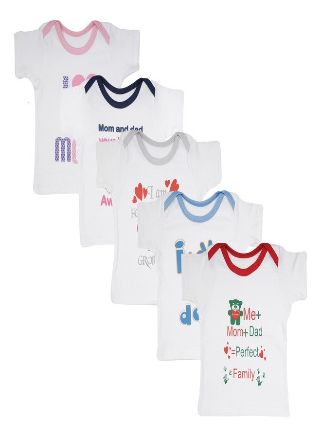 First Kids Step Babies' Cotton Tee (Di-Grandpa-Half_White-3-6 Months, Multi-Colored, 3-6 Months) - Image 1