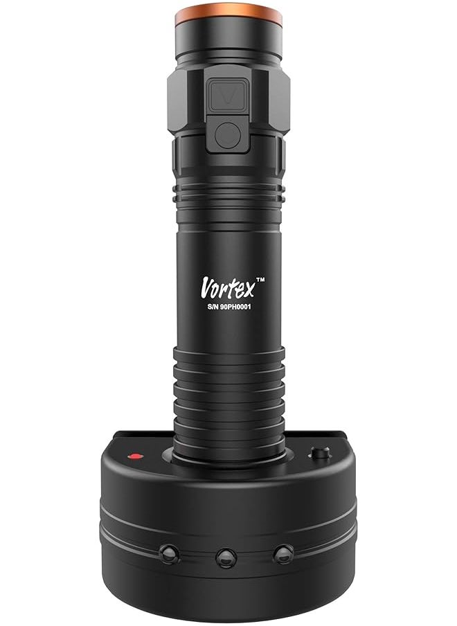 VORTEX Vortex TX200 Emergency Signal Rechargeable USB Wall Mount Charging Dock 7/24 Dual Switch Base Mini-USB Charging Dimming Tactical Function Handheld Traffic Wand Tripod Compatible Flashlight  - Image 1