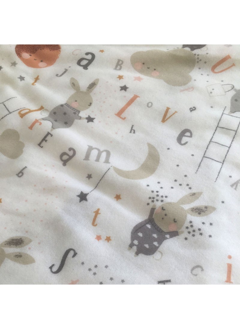 Lief Home Flannel Baby Blanket 100X115 | Double-sided  - Image 3