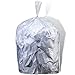 Plasticplace 6 Gallon Trash Bags 6 Microns Clear Garbage Can Low Density Liners 20 x 22 100 Count - Image 1