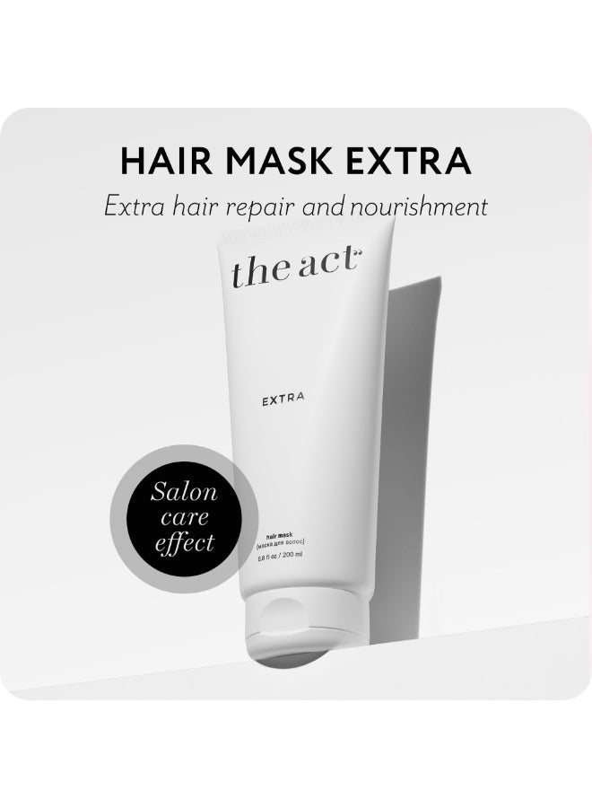 The Act Extra Nourishing Hair Mask with Argan Oil Coconut Oil Hyaluronic Acid Intense Hydration Repair for All Hair Types Ideal for Curly and Damaged Hair 68 Fl oz - Image 4