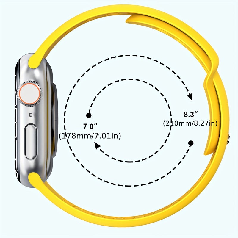 حزام بديل من السيليكون الناعم لساعة Apple Watch (38مم، 40مم، 41مم، 42مم) - أخضر للارتداء اليومي، متوافق مع موديلات ساعات Iwatch S10، 11، Ultra 2، Ultra، SE Series - Image 2