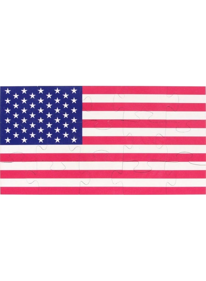 Maple Landmark Flag Shaped Puzzle - Made in USA - Image 1