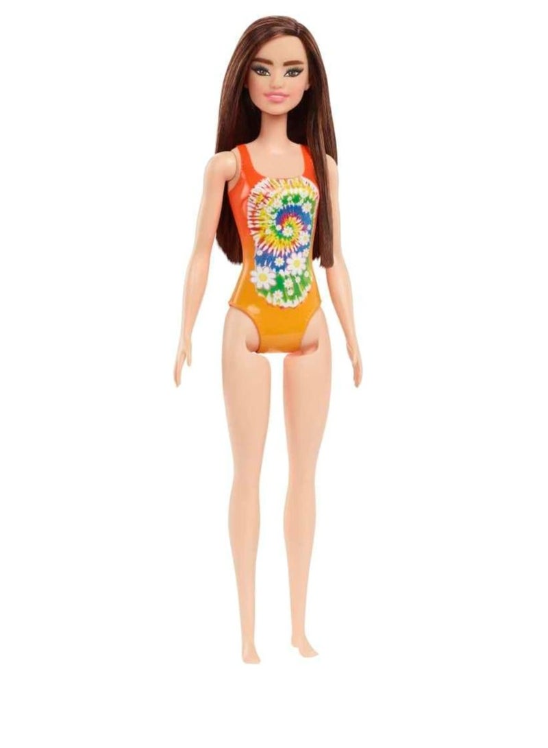 Barbie Beach Doll in Pink Swimsuit