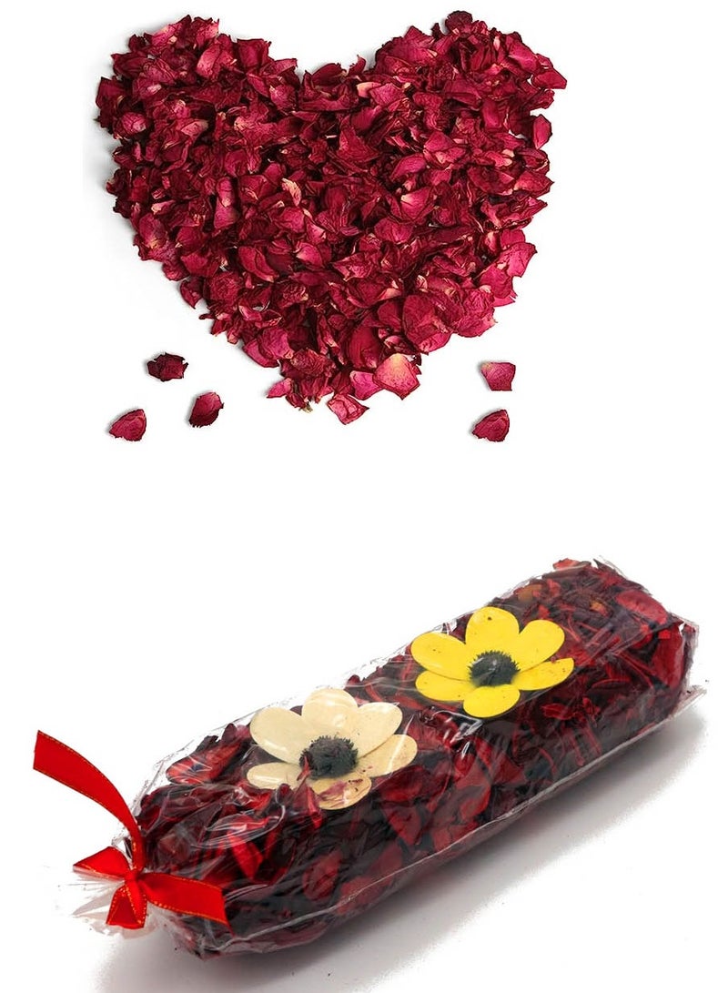 Generic A set of dried roses, multi-colored, 200 grams, consisting of 6 bags  - Image 5