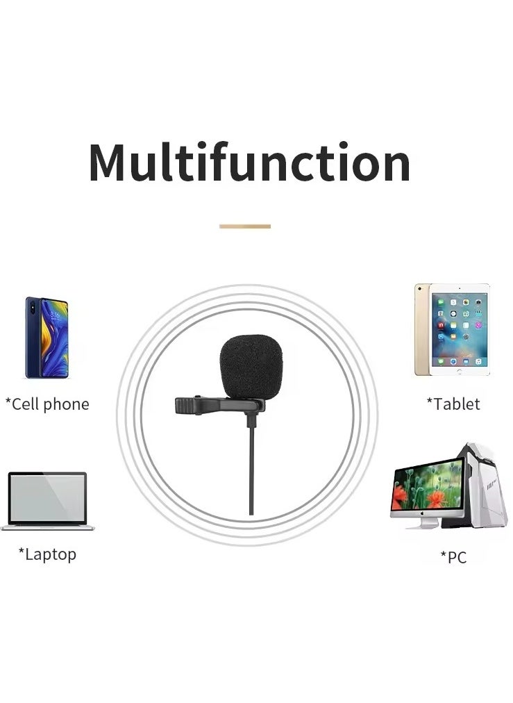 Jmary Jmary MCR2 Professional Type C Interface lapel mic 3.5mm micro type Mic Mobile Phone PC voice lavalier microphone  - Image 2