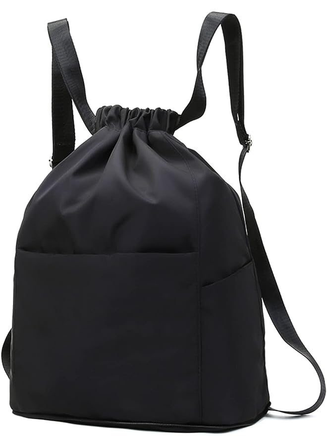 IAF Drawstring Backpack Folding Oxford Cloth Drawstring Pocket Backpack Men Women Sports Fitness Travel Bag Large Capacity Backpack Sports Gym Sack Water Resistant Swimming Wet & Dry - Image 1