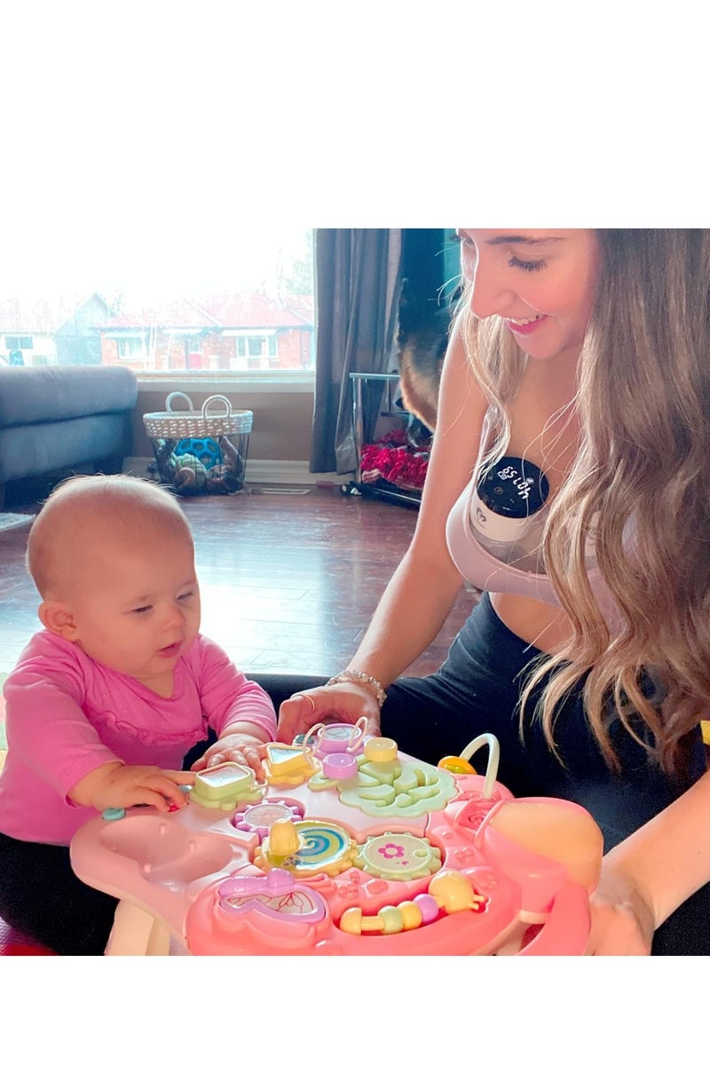 بيلا بيبي مضخات الثدي بدون استخدام اليدين من بيلبابي يمكن ارتداؤها، مضخات الثدي الكهربائية المزدوجة المحمولة اللاسلكية منخفضة الضوضاء، 4 أوضاع و6 مستويات شفط، تأتي مع حواف 24 مم وإدراج 17 مم، 19 مم، 21 مم، 6 أونصة، عبوتان - Image 2