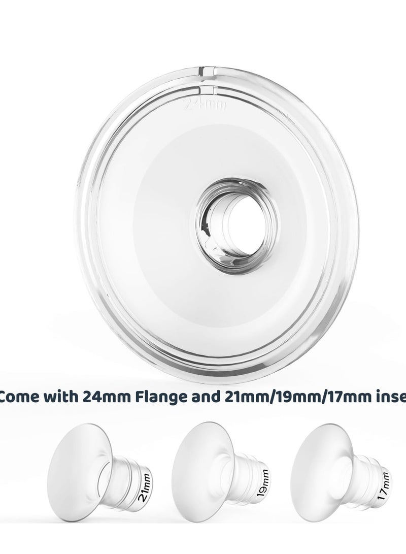 بيلا بيبي مضخات الثدي بدون استخدام اليدين من بيلبابي يمكن ارتداؤها، مضخات الثدي الكهربائية المزدوجة المحمولة اللاسلكية منخفضة الضوضاء، 4 أوضاع و6 مستويات شفط، تأتي مع حواف 24 مم وإدراج 17 مم، 19 مم، 21 مم، 6 أونصة، عبوتان - Image 4