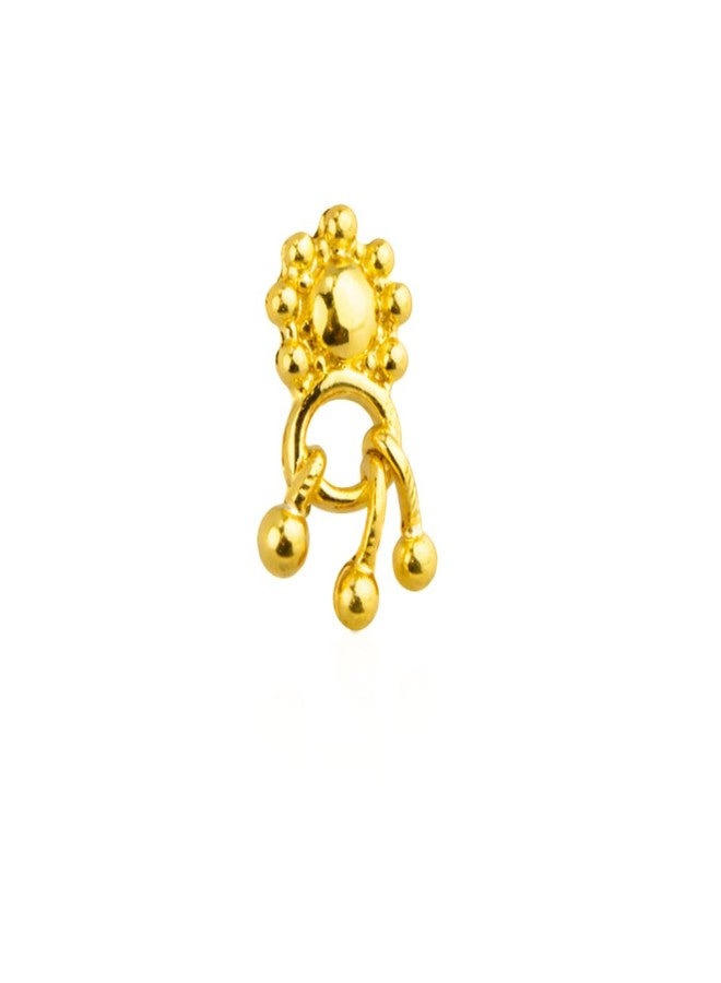 SMARNN Gold Plated Combo of Nose Pin Nose Stud for Women Girls (Style 4) - Image 1